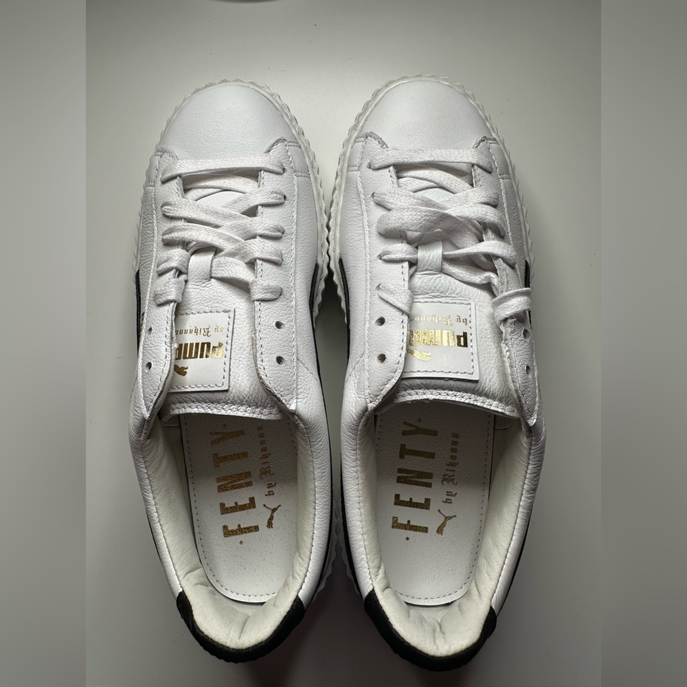 Puma White Textured Sole Sneakers